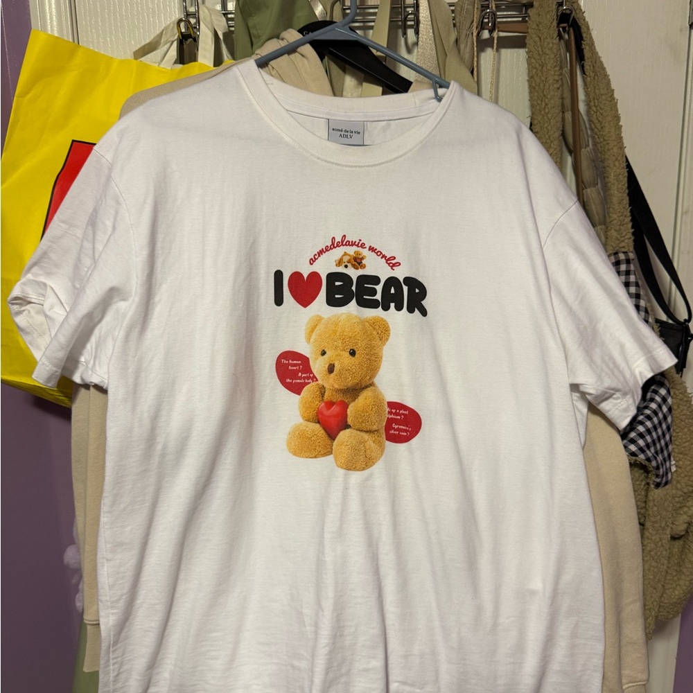 ACME White 'I Love Bear' Kids T-Shirt